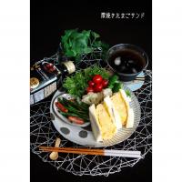 厚焼きたまごサンドで朝ごはん🥚